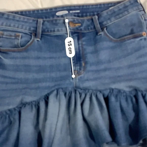 Denim Ruffle Skirt - Picture 4 of 5